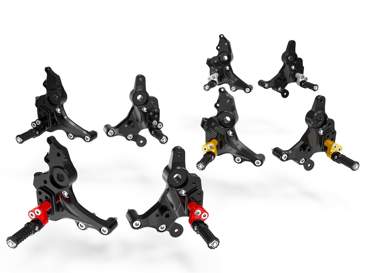 DBK Special Parts (Ducabike) Adjustable Modular Rearsets for the Ducati Monster 937 DBK Special Parts (Ducabike) Adjustable Modular Rearsets for the Ducati Monster 937